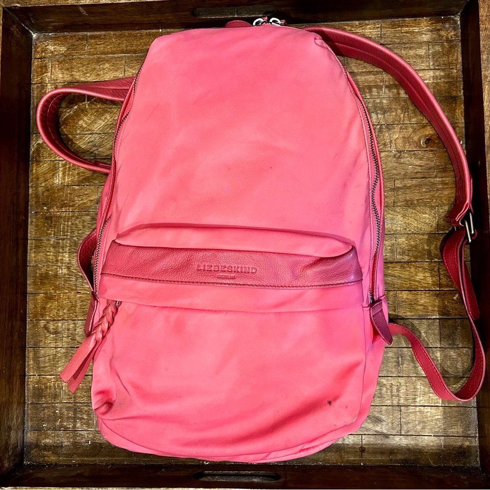 Liebeskind Nylon Coral Backpack with Leather Straps